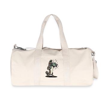 Ornithorynque avec Boombox - Sac de sport en toile recyclée Stanley/Stella - blanc naturel - Devant