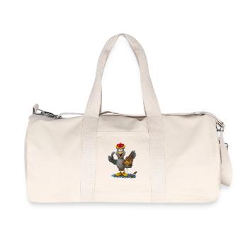 HarryKuckuck aus dem Schwarzwald 2.0 - Recycelte Canvas-Sporttasche von Stanley/Stella - Naturweiß - Vorne