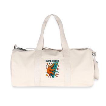 Cadeau de l’escalade paresseuse en bloc - Sac de sport en toile recyclée Stanley/Stella - blanc naturel - Devant