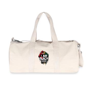 Je suis noir chaque mois - Sac de sport en toile recyclée Stanley/Stella - blanc naturel - Devant