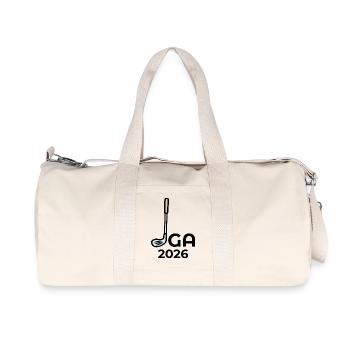 JGA 2026 GOLFSPIEL HOCHZEIT - Recycelte Canvas-Sporttasche von Stanley/Stella - Naturweiß - Vorne