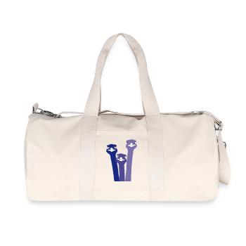 Nandu, Straußenkopf, Emu, Strauß - Recycelte Canvas-Sporttasche von Stanley/Stella - Naturweiß - Vorne