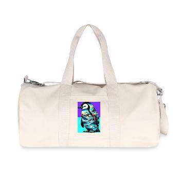 penguin - Recycled Canvas Sports Bag by Stanley/Stella - natural - Front