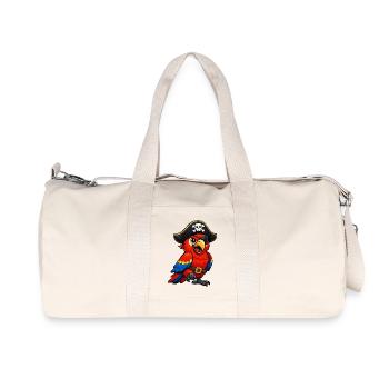 papagei-pirat - Recycelte Canvas-Sporttasche von Stanley/Stella - Naturweiß - Vorne