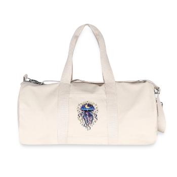 Méduse galaxie cosmique lune et étoiles - Sac de sport en toile recyclée Stanley/Stella - blanc naturel - Devant