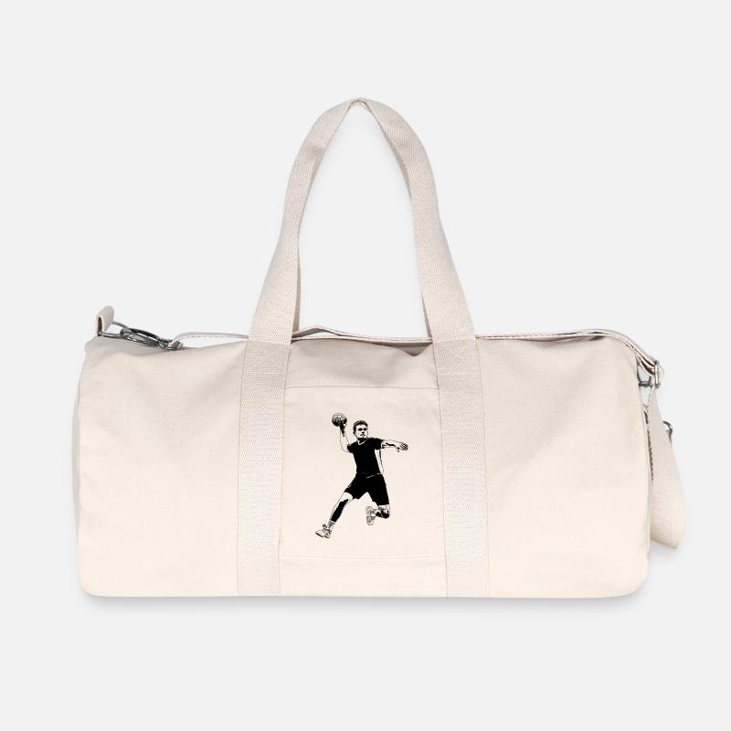 Handballer - Recycelte Canvas-Sporttasche von Stanley/Stella - Naturweiß