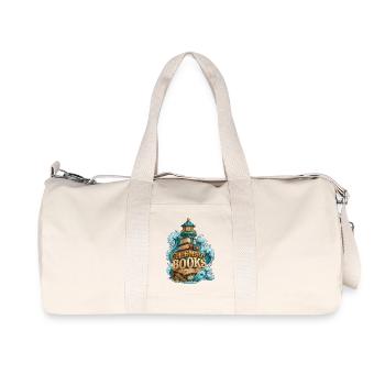 Guide Me To Books Magical Lighthouse - Recycled Canvas Sports Bag by Stanley/Stella - natural - Front