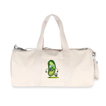 Cornichons de football drôles - Sac de sport en toile recyclée Stanley/Stella - blanc naturel - Devant