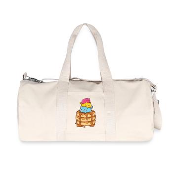 Pride Month LGBTQ - Pansexual Cats - Recycled Canvas Sports Bag by Stanley/Stella - natural - Front