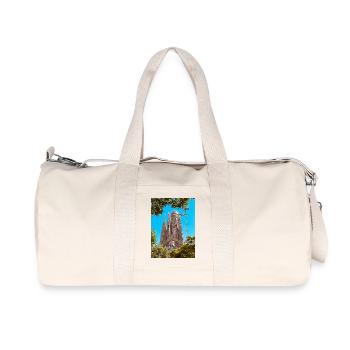 Sagrada Família : l’icône de Barcelone - Sac de sport en toile recyclée Stanley/Stella - blanc naturel - Devant