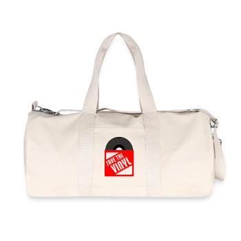 save the vinyl - Sac de sport en toile recyclée Stanley/Stella - blanc naturel - Devant
