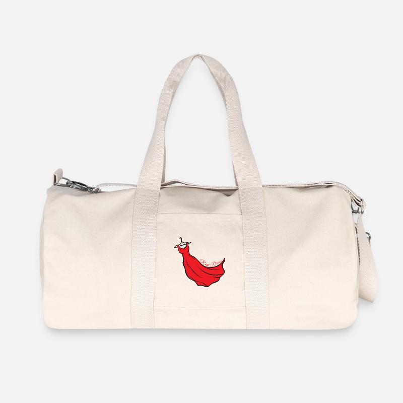 Rotes Kleid - Recycelte Canvas-Sporttasche von Stanley/Stella - Naturweiß
