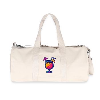 Tropical Neon Cocktail - Recycled Canvas Sports Bag by Stanley/Stella - natural - Front