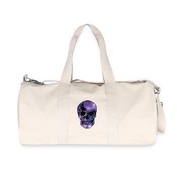 tete de mort - Sac de sport en toile recyclée Stanley/Stella - blanc naturel - Devant