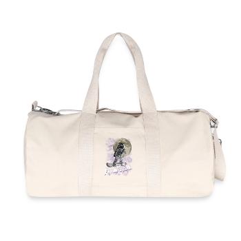 Moon snowboarder - Recycled Canvas Sports Bag by Stanley/Stella - natural - Front