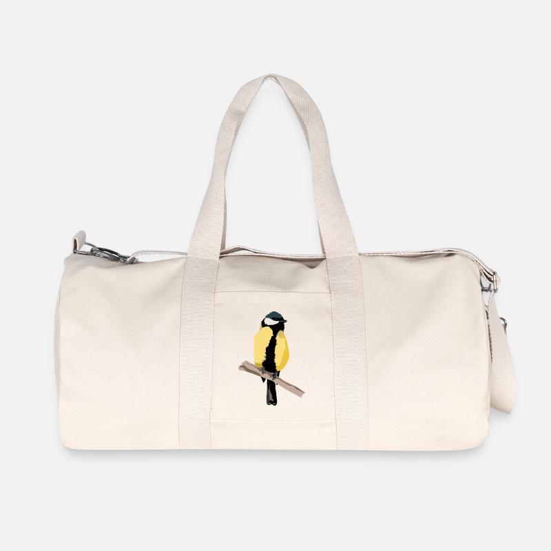 Kohlmeise - Recycelte Canvas-Sporttasche von Stanley/Stella - Naturweiß
