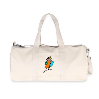 petite sorcière sur le balai - Sac de sport en toile recyclée Stanley/Stella - blanc naturel - Devant