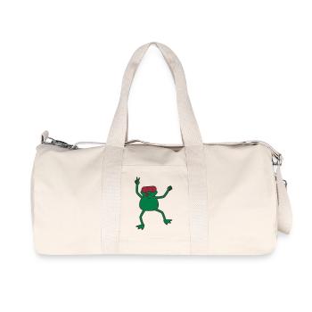 funky_frog - Sac de sport en toile recyclée Stanley/Stella - blanc naturel - Devant