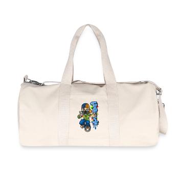 B-boy and graffiti - Sac de sport en toile recyclée Stanley/Stella - blanc naturel - Devant