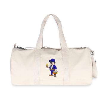 électricien - Sac de sport en toile recyclée Stanley/Stella - blanc naturel - Devant