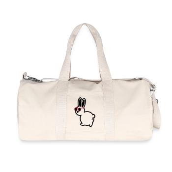 comic hase - Recycled Canvas Sports Bag by Stanley/Stella - natural - Front