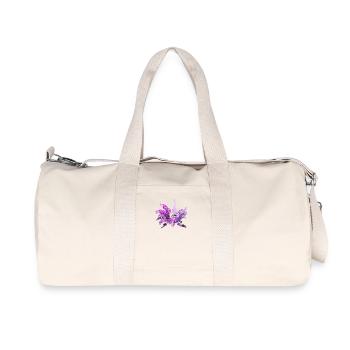 Lilac - Recycled Canvas Sports Bag by Stanley/Stella - natural - Front