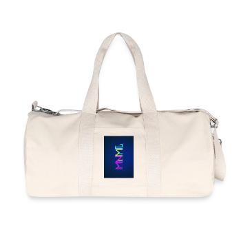 Minimal Type (Colorful) Typographie - Handy Cover - Sac de sport en toile recyclée Stanley/Stella - blanc naturel - Devant