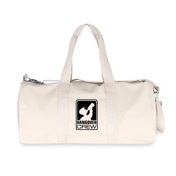 hangover crew logo - Recycelte Canvas-Sporttasche von Stanley/Stella - Naturweiß - Vorne