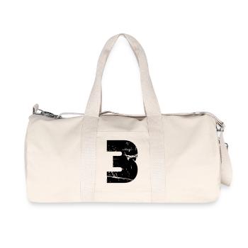 3 - Sac de sport en toile recyclée Stanley/Stella - blanc naturel - Devant