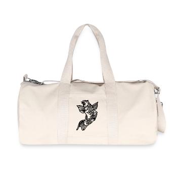 Koi Karpfen - Recycelte Canvas-Sporttasche von Stanley/Stella - Naturweiß - Vorne