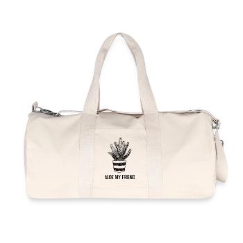Aloe My Friend - Recycled Canvas Sports Bag by Stanley/Stella - natural - Front