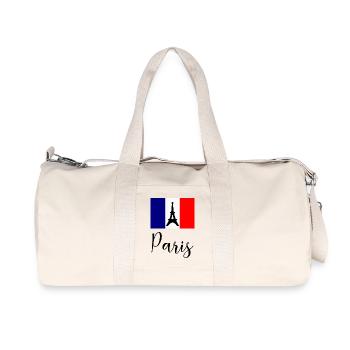 PARIS. CAPITALE. VILLE. FRANCE. PARISIEN. PARIS - Sac de sport en toile recyclée Stanley/Stella - blanc naturel - Devant