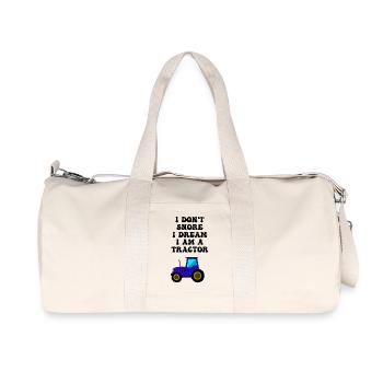 traktor schnarchen - Recycelte Canvas-Sporttasche von Stanley/Stella - Naturweiß - Vorne