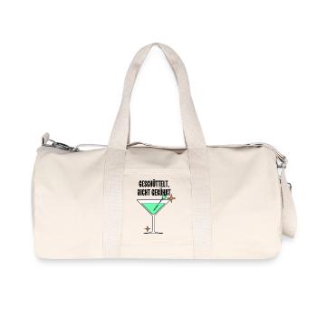 Mintmartini Neon Stil - Recycelte Canvas-Sporttasche von Stanley/Stella - Naturweiß - Vorne