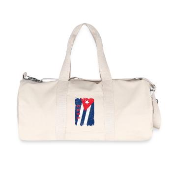 Cuba flag - Recycled Canvas Sports Bag by Stanley/Stella - natural - Front