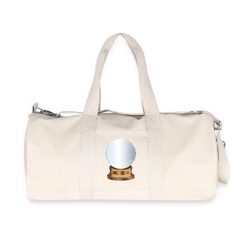 Boule à neige nostalgique vide à étiqueter - Sac de sport en toile recyclée Stanley/Stella - blanc naturel - Devant