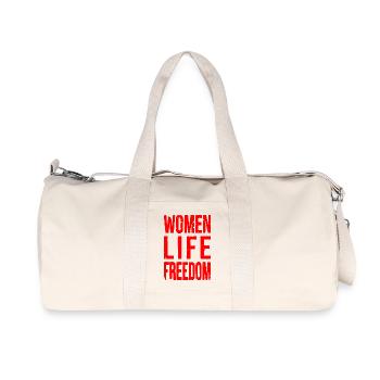 Women life freedom - Recycled Canvas Sports Bag by Stanley/Stella - natural - Front