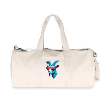 Rébellion des chèvres - Sac de sport en toile recyclée Stanley/Stella - blanc naturel - Devant