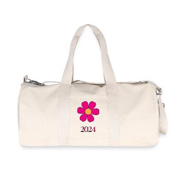 CHRISTMAS. YEAR. ANNIVERSARY. RETIREMENT. DAD. MAMAM. - Recycled Canvas Sports Bag by Stanley/Stella - natural - Front