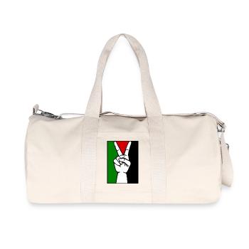 Free palestine - Recycelte Canvas-Sporttasche von Stanley/Stella - Naturweiß - Vorne