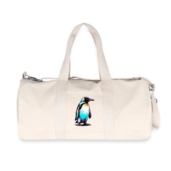 Pinguin - Recycelte Canvas-Sporttasche von Stanley/Stella - Naturweiß - Vorne
