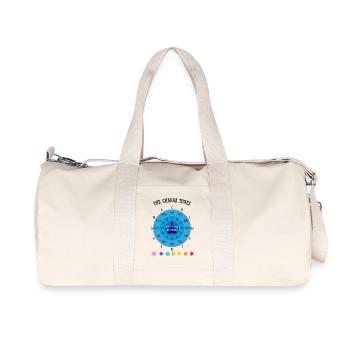 Les tonalités des chakras - Sac de sport en toile recyclée Stanley/Stella - blanc naturel - Devant