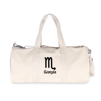 Signe du zodiaque Scorpion - Sac de sport en toile recyclée Stanley/Stella - blanc naturel - Devant