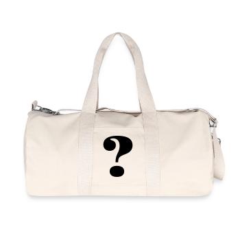 Big question mark - Recycled Canvas Sports Bag by Stanley/Stella - natural - Front