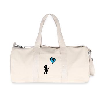 Planet Erde - Recycelte Canvas-Sporttasche von Stanley/Stella - Naturweiß - Vorne