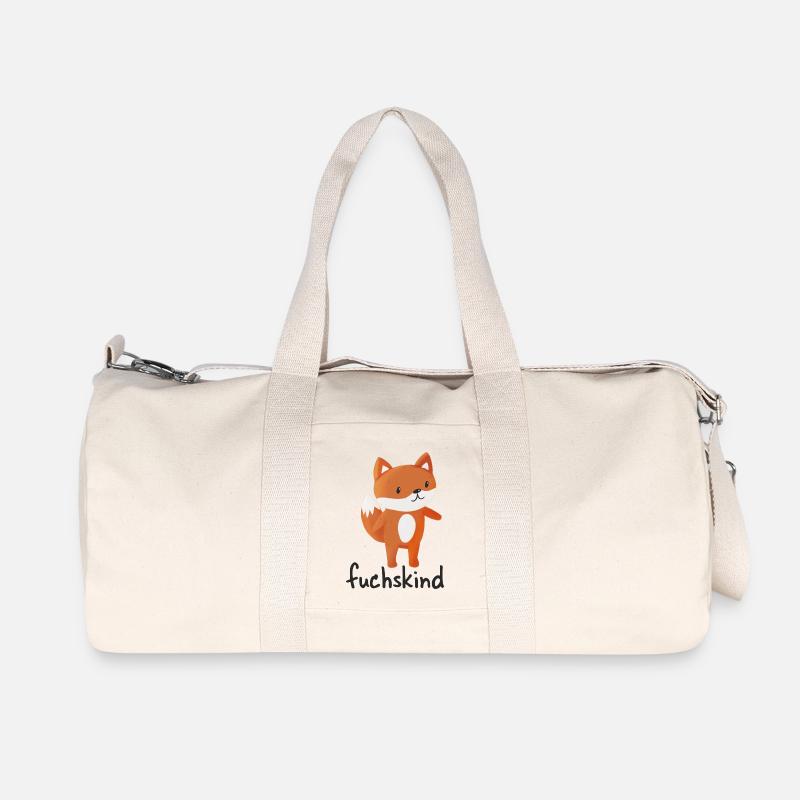 Fuchskind - Recycelte Canvas-Sporttasche von Stanley/Stella - Naturweiß