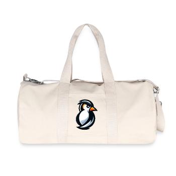 Mignon pingouin dessin animé Minimaliste Abstrait Cool - Sac de sport en toile recyclée Stanley/Stella - blanc naturel - Devant
