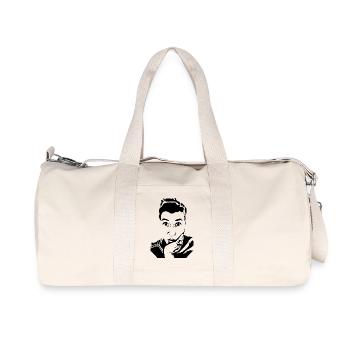 Glamour Rebelle Vol.3 - Sac de sport en toile recyclée Stanley/Stella - blanc naturel - Devant