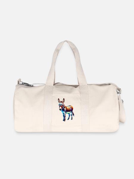 Esel-Maultier - Recycelte Canvas-Sporttasche von Stanley/Stella - Naturweiß