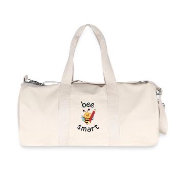 Bee Smart - Recycelte Canvas-Sporttasche von Stanley/Stella - Naturweiß - Vorne